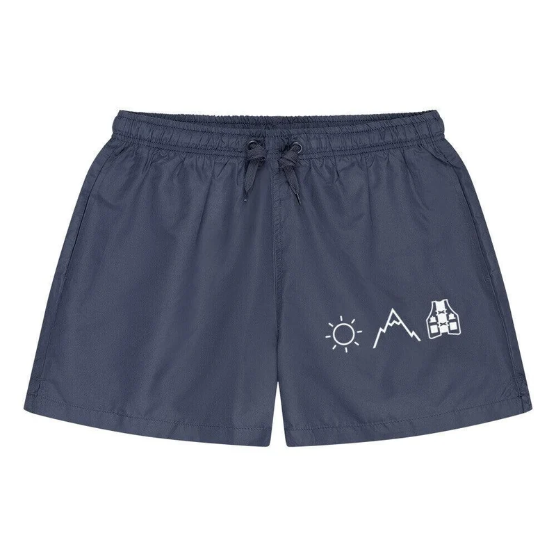 Sonne, Berge, Laufweste - Badehose