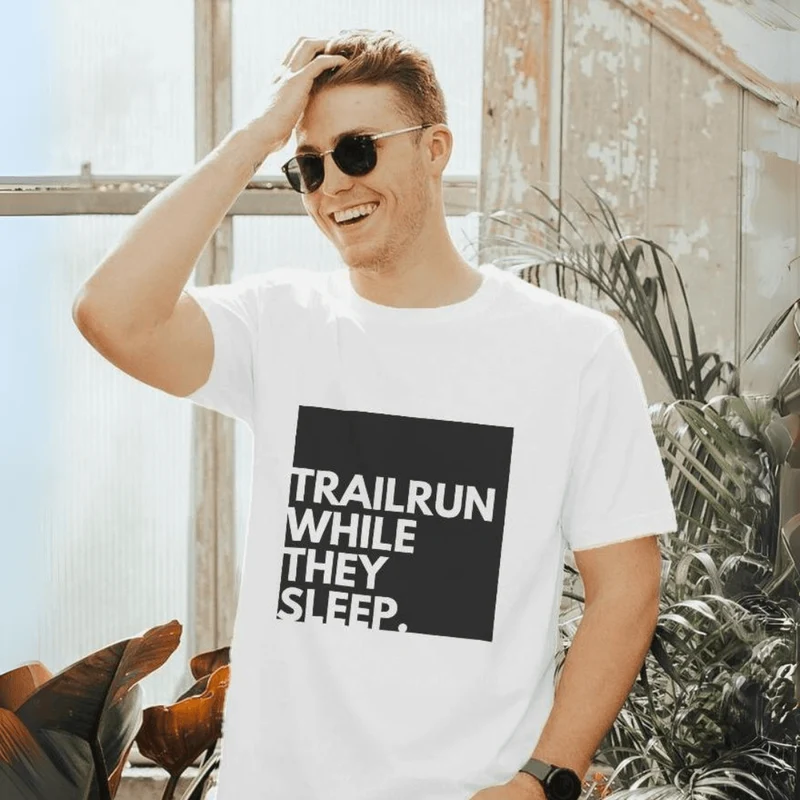 Trailrun while they sleep - Bio Premium T-Shirt