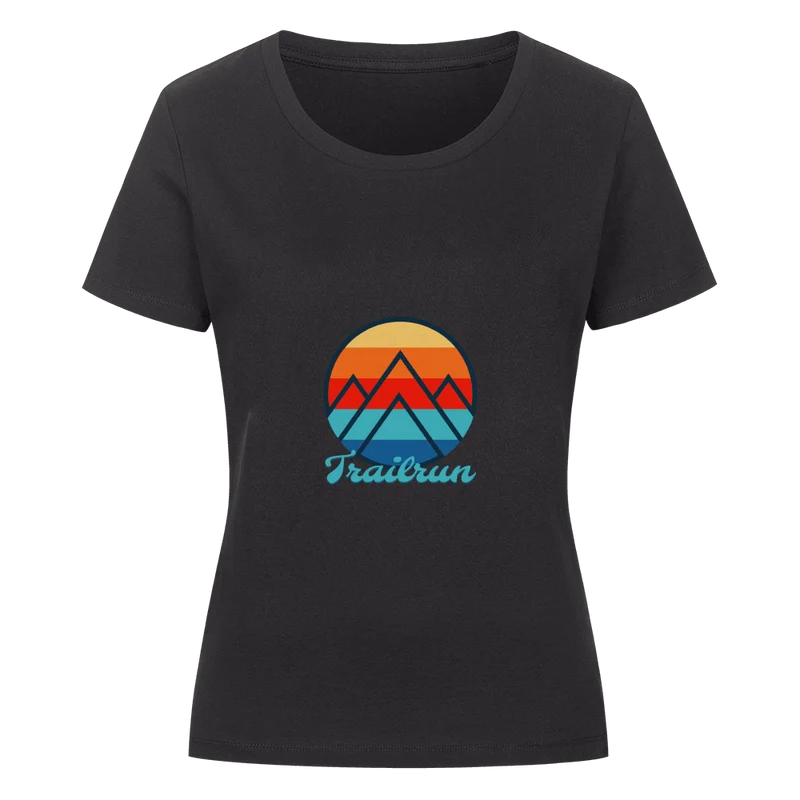 Coloured Mountain Trailrun - Bio Premium T-Shirt Frauen