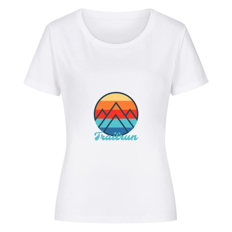Coloured Mountain Trailrun - Bio Premium T-Shirt Frauen