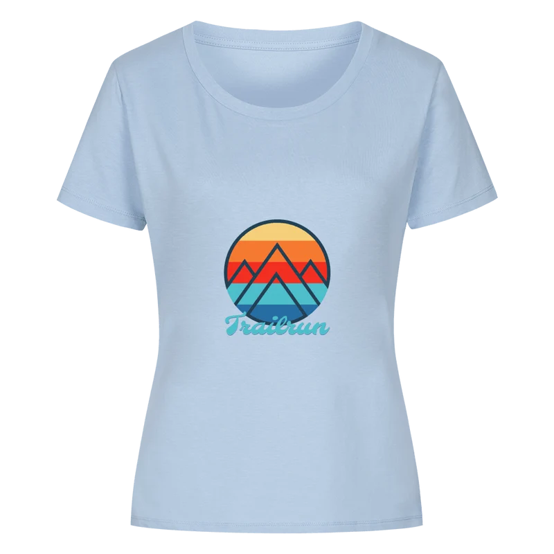 Coloured Mountain Trailrun - Bio Premium T-Shirt Frauen