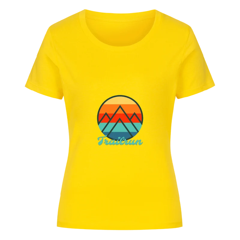 Coloured Mountain Trailrun - Bio Premium T-Shirt Frauen