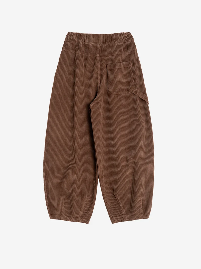 'Sultan' Pants marroni in velluto a coste