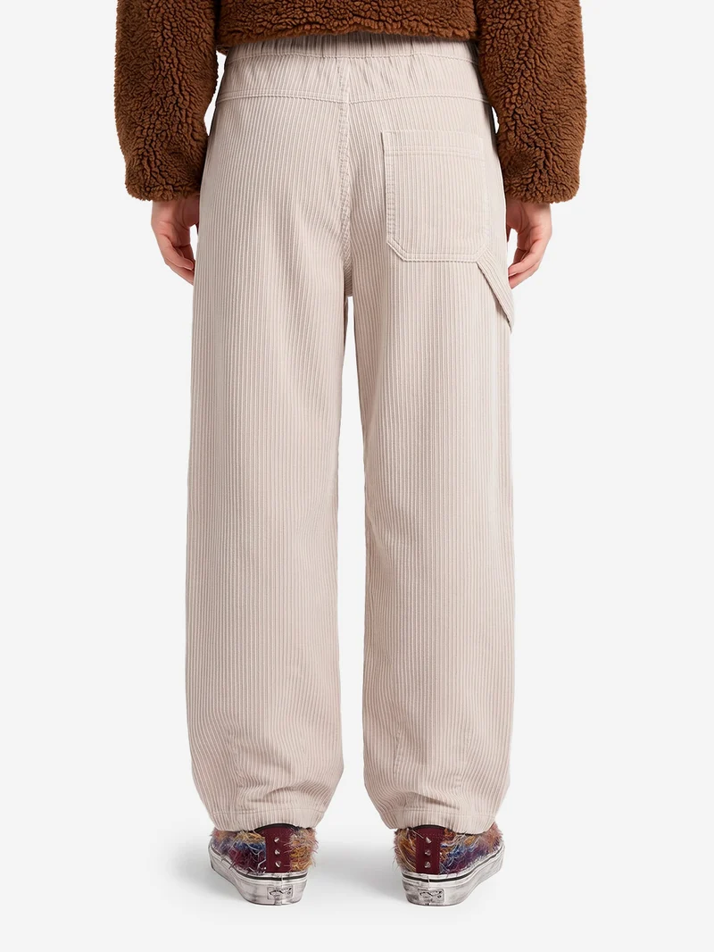 'Sultan' Pants grigio chiaro in velluto a coste