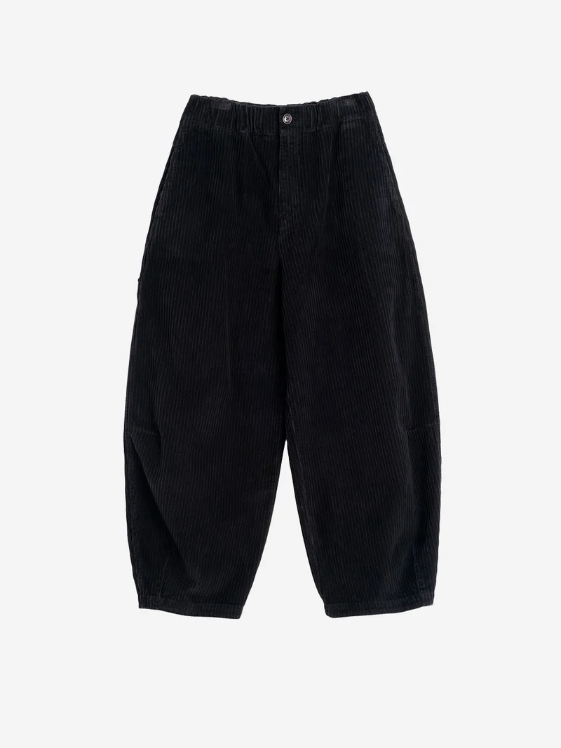 'Sultan' Pants in velluto a coste neri