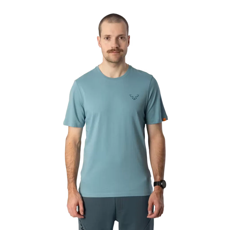 Dynafit Back Graphic Cotton T-Shirt - smoke blue