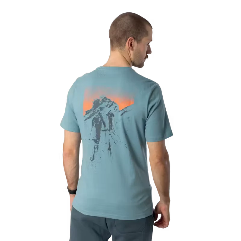 Dynafit Back Graphic Cotton T-Shirt - smoke blue