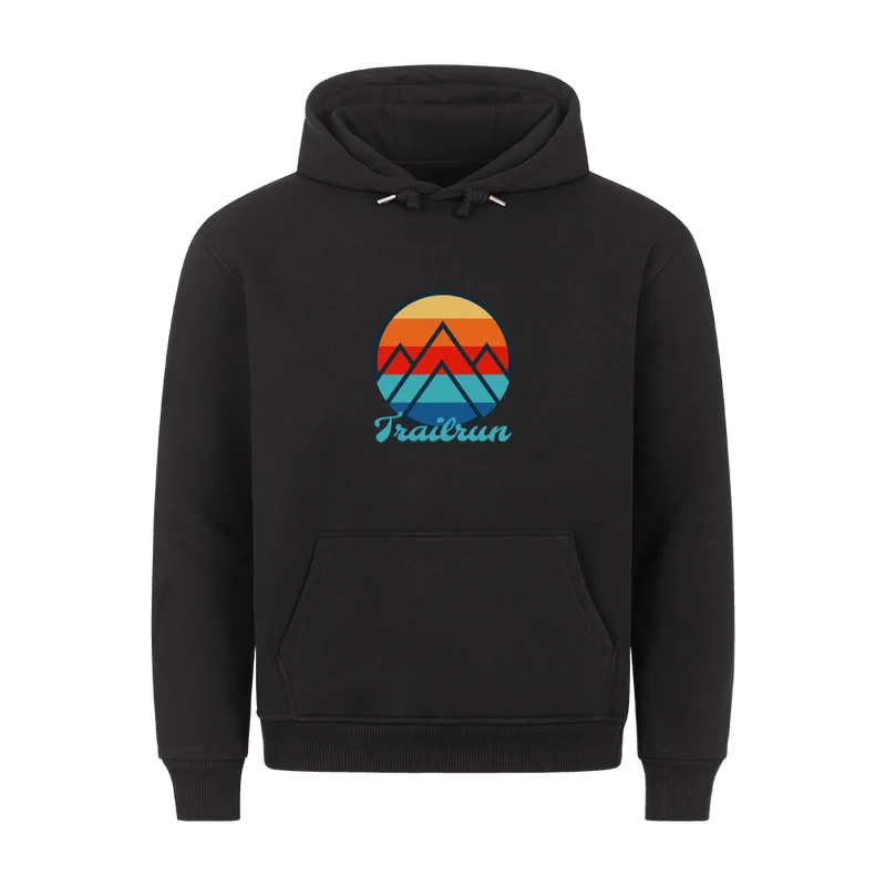 Coloured Mountain Trailrun - Bio Premium Hoodie