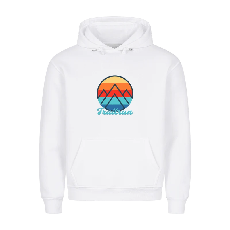 Coloured Mountain Trailrun - Bio Premium Hoodie
