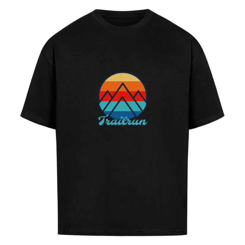 Coloured Mountain Trailrun - Bio Premium Oversized T-Shirt
