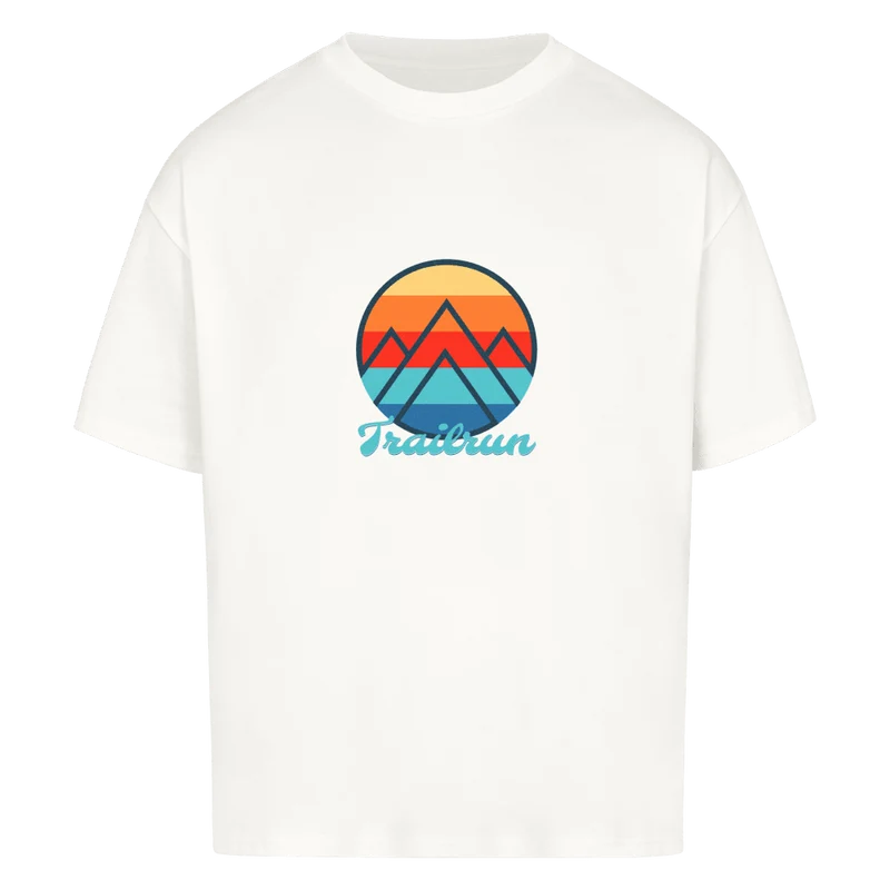Coloured Mountain Trailrun - Bio Premium Oversized T-Shirt