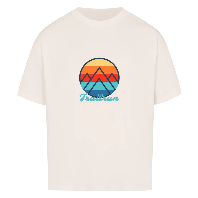 Coloured Mountain Trailrun - Bio Premium Oversized T-Shirt