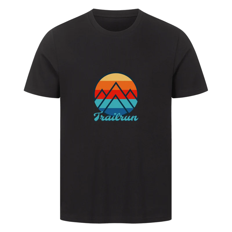 Coloured Mountain Trailrun - Bio Premium T-Shirt