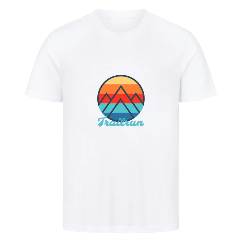 Coloured Mountain Trailrun - Bio Premium T-Shirt