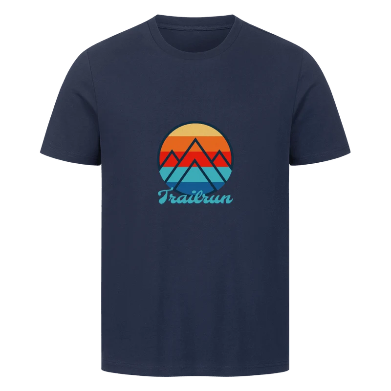 Coloured Mountain Trailrun - Bio Premium T-Shirt