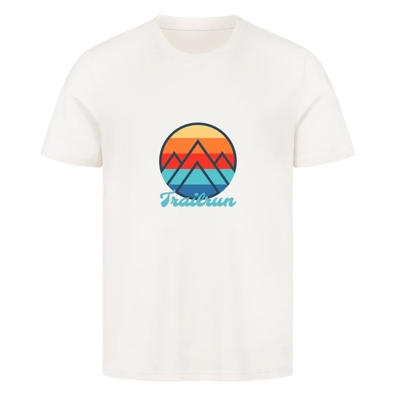 Coloured Mountain Trailrun - Bio Premium T-Shirt