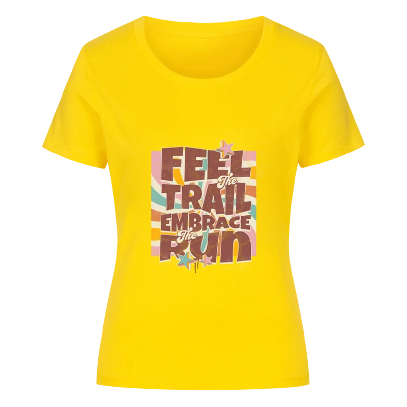 Feel the trail embrace the run - Bio Premium T-Shirt Frauen