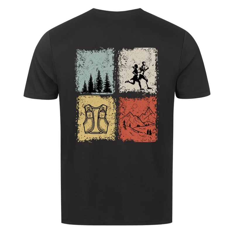 Just trailrun 4 elements - Sport T-Shirt