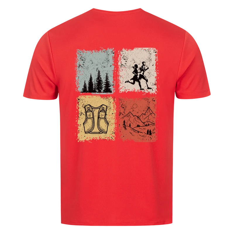 Just trailrun 4 elements - Sport T-Shirt