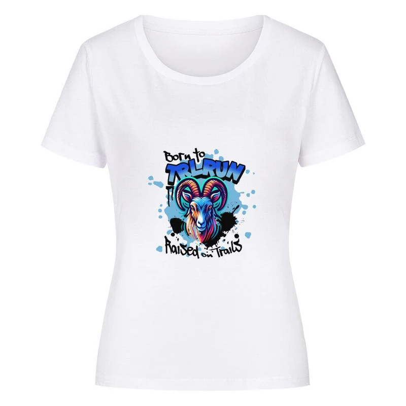 Raised on Trails - Bio Premium T-Shirt Frauen