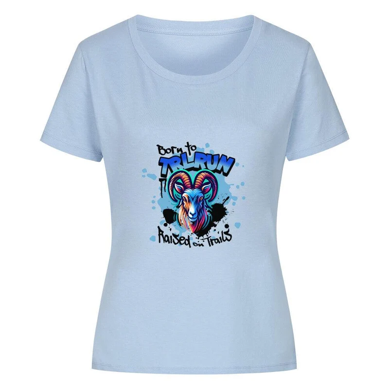 Raised on Trails - Bio Premium T-Shirt Frauen