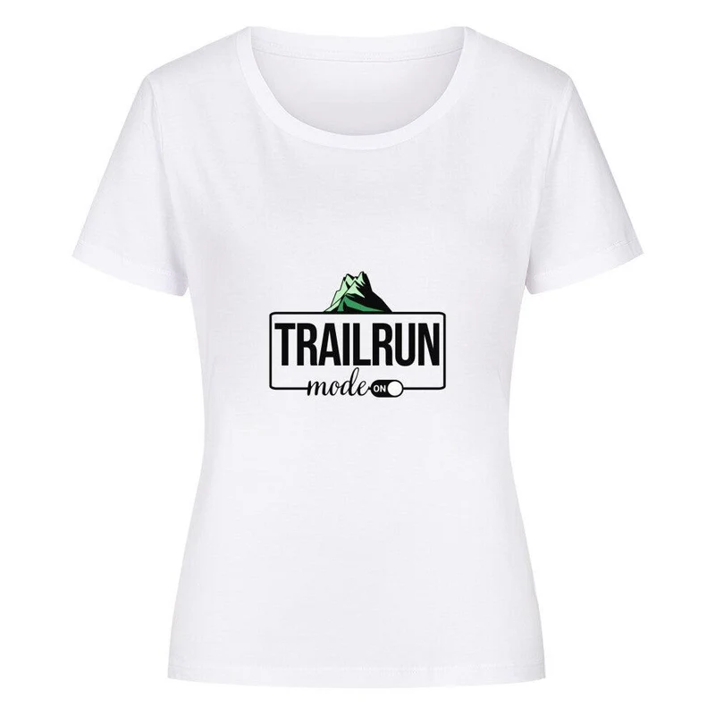 Trailrun Mode on - Bio Premium T-Shirt Frauen