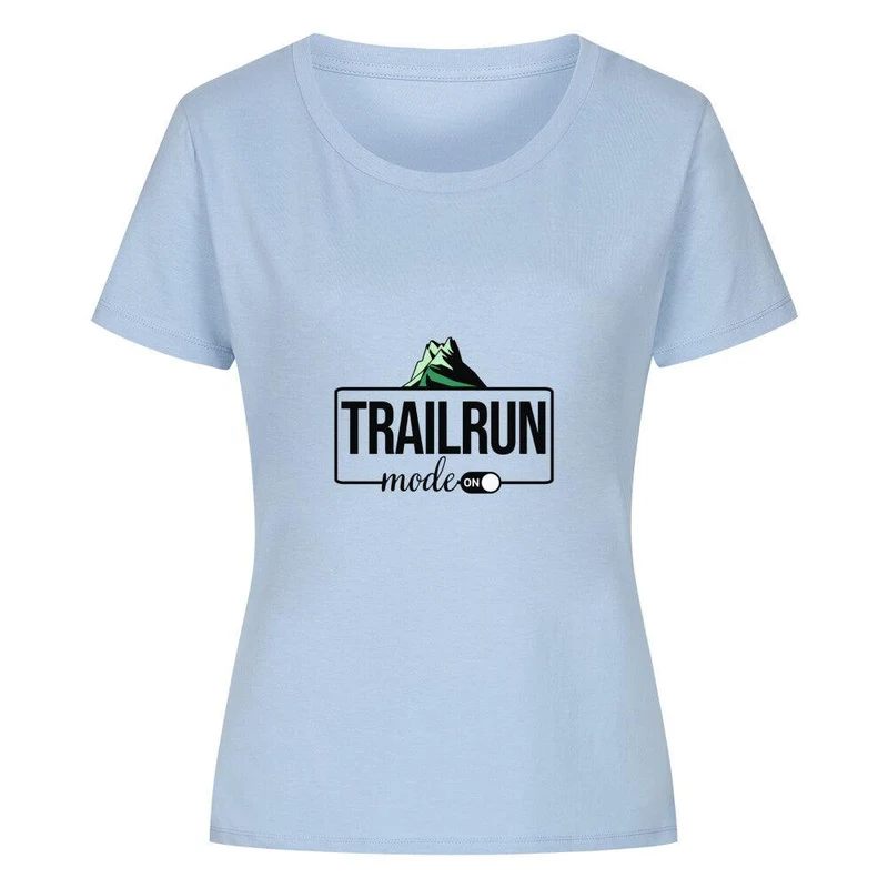Trailrun Mode on - Bio Premium T-Shirt Frauen