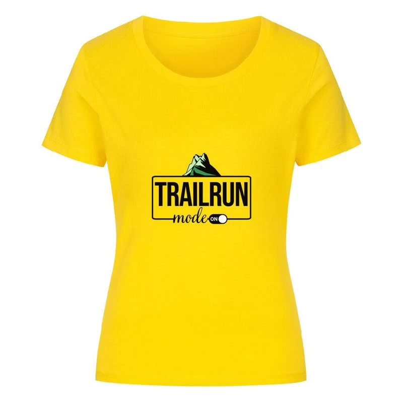 Trailrun Mode on - Bio Premium T-Shirt Frauen