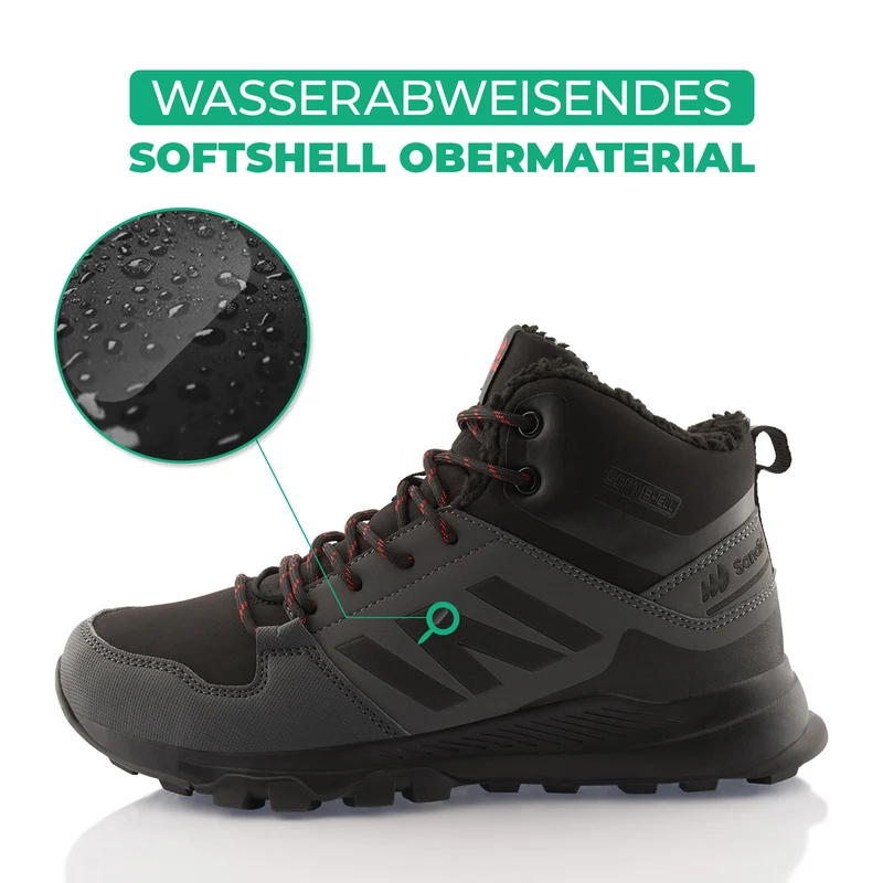 Winterstiefel Warm Gefütterte Wanderschuhe Softshell