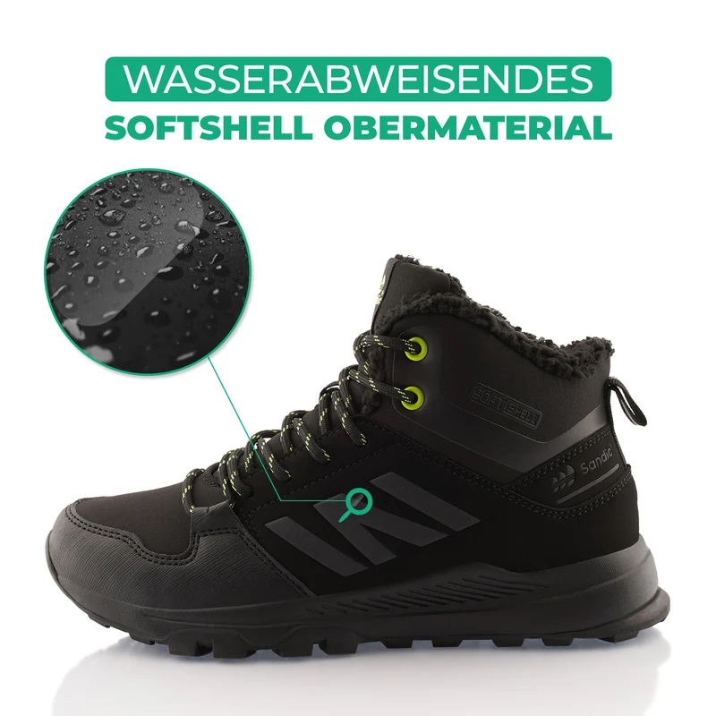 Winterstiefel Warm Gefütterte Wanderschuhe Softshell