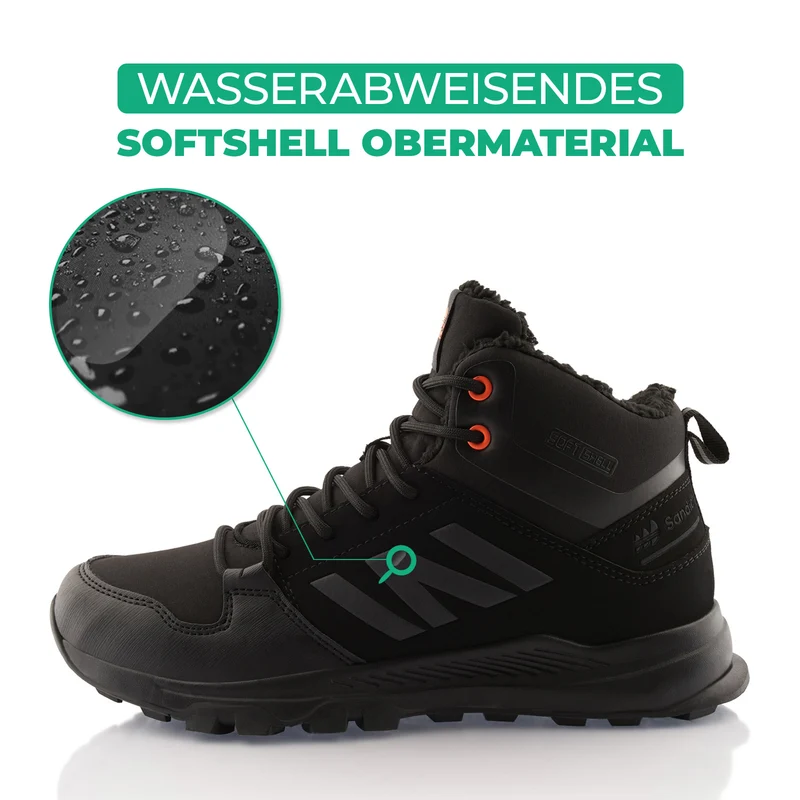 Winterstiefel Warm Gefütterte Wanderschuhe Softshell