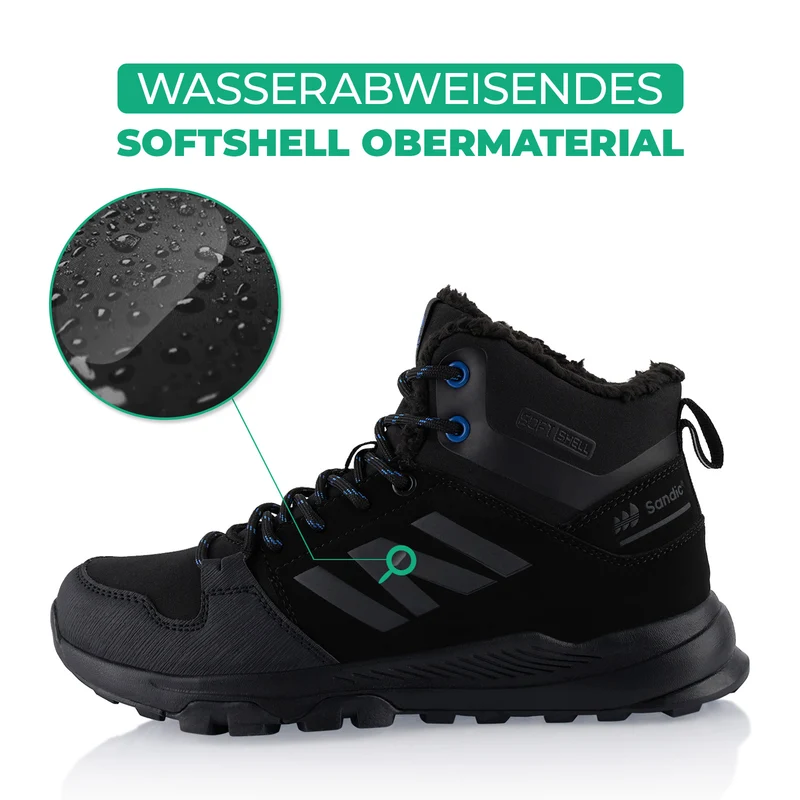 Winterstiefel Warm Gefütterte Wanderschuhe Softshell
