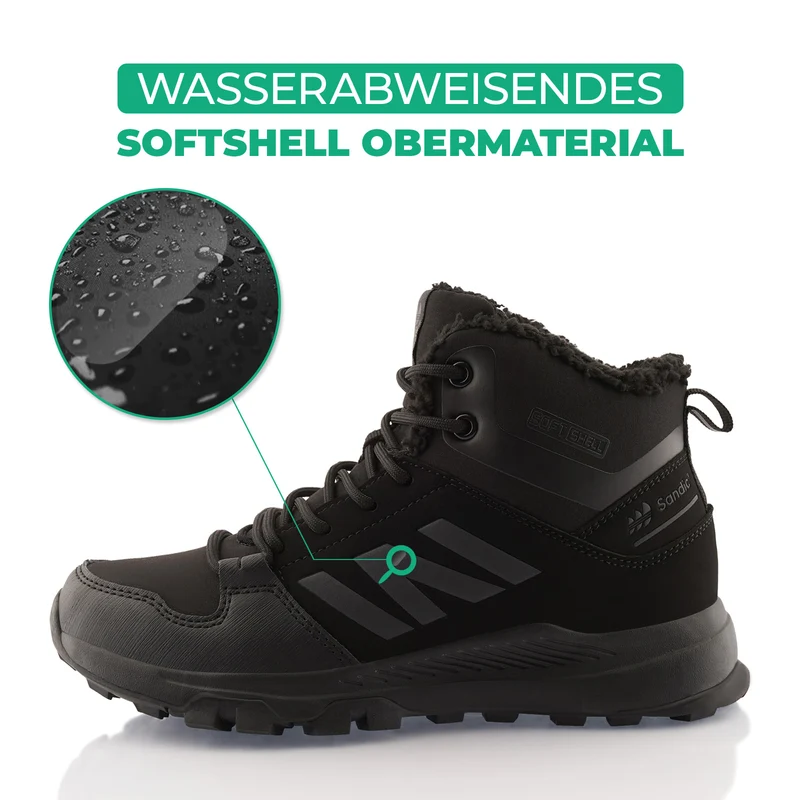 Winterstiefel Warm Gefütterte Wanderschuhe Softshell