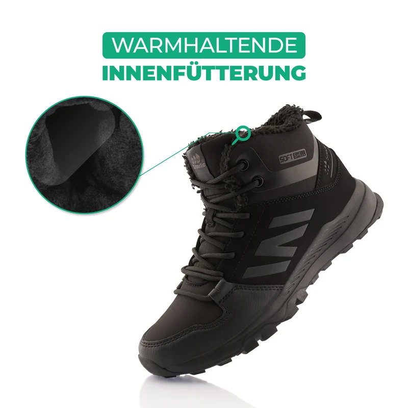 Winterstiefel Warm Gefütterte Wanderschuhe Softshell