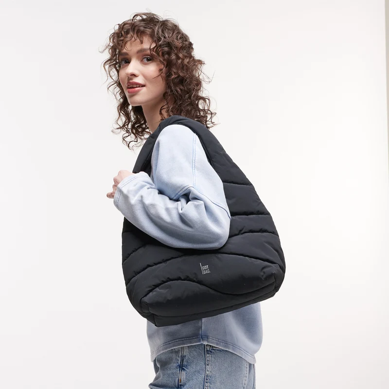 Got Bag Wavy Puffer Shoulder Bag