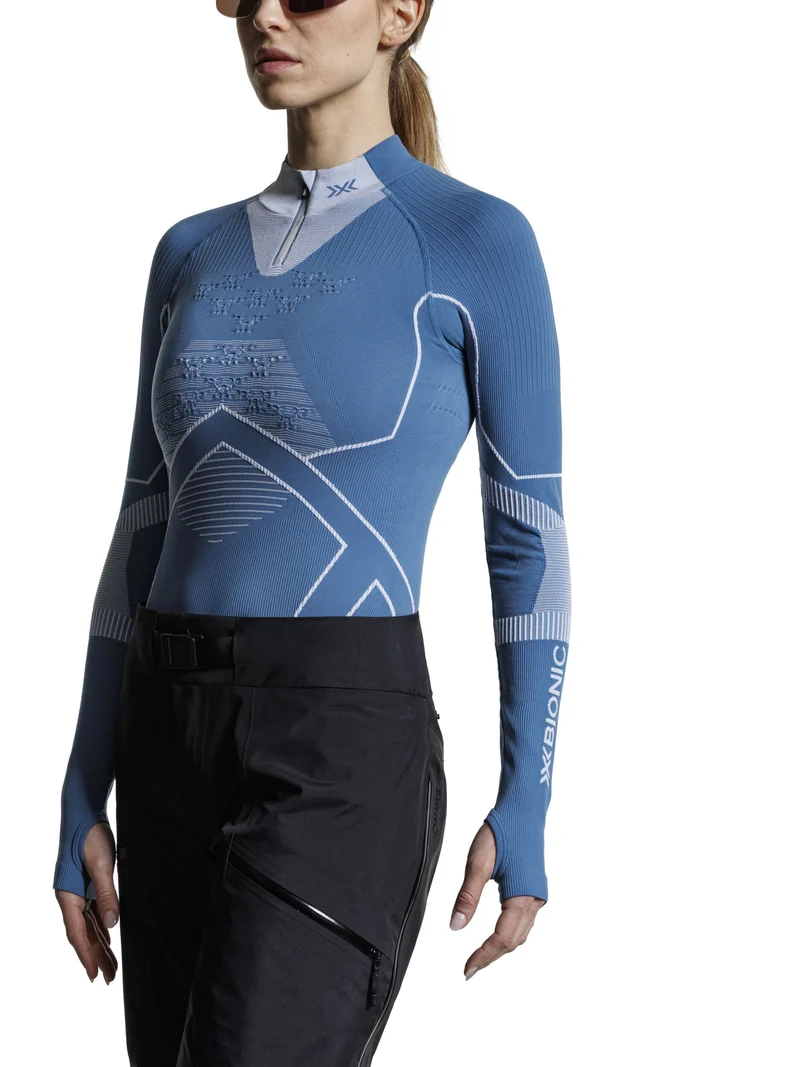 ENERGY ACCUMULATOR LIGHT SHIRT LS 1/2 ZIP WMN