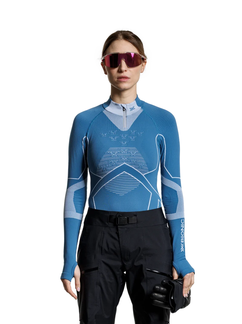ENERGY ACCUMULATOR LIGHT SHIRT LS 1/2 ZIP WMN