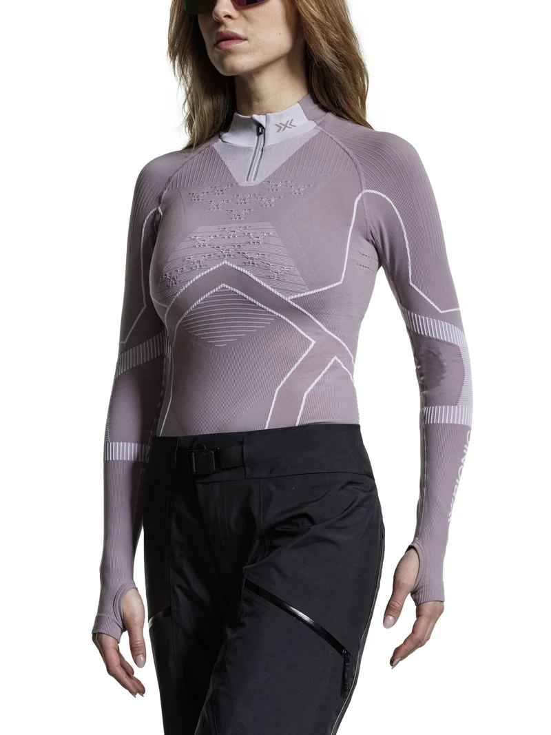 ENERGY ACCUMULATOR LIGHT SHIRT LS 1/2 ZIP WMN