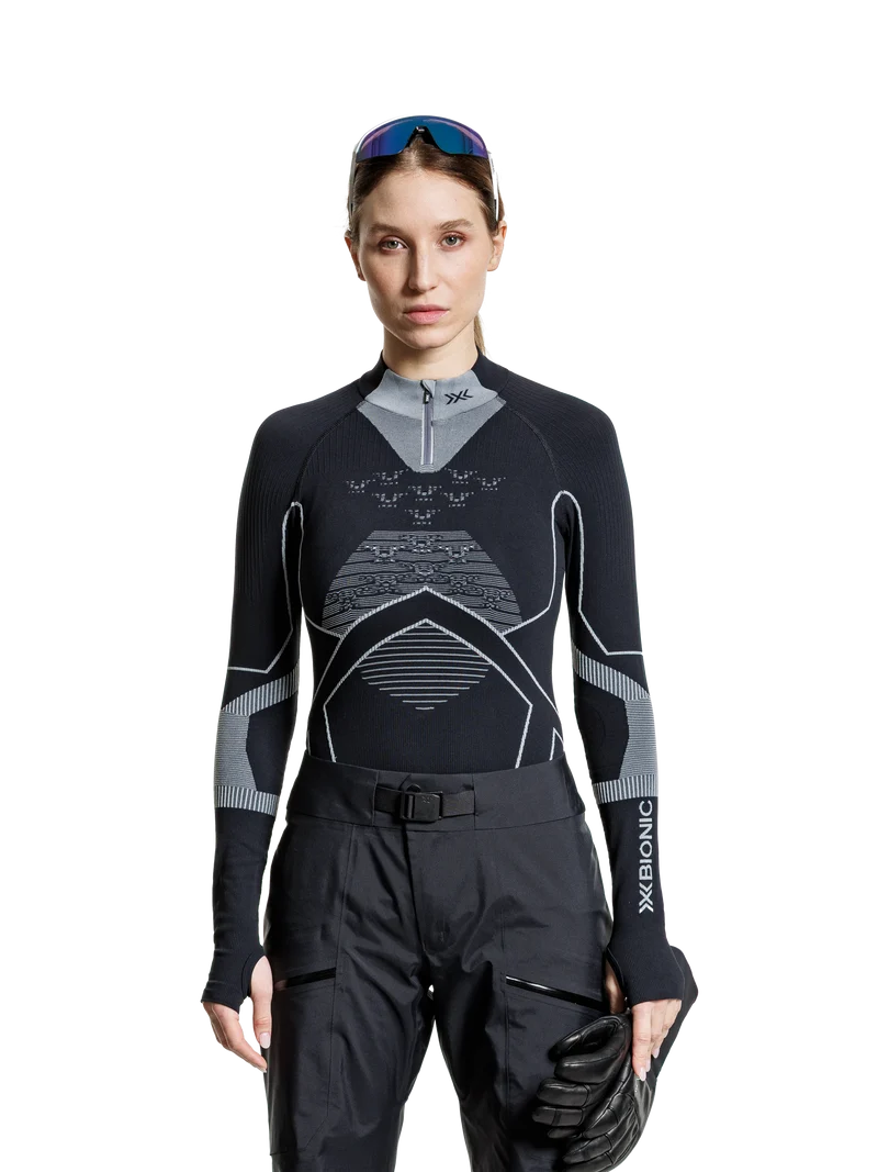 ENERGY ACCUMULATOR LIGHT SHIRT LS 1/2 ZIP WMN