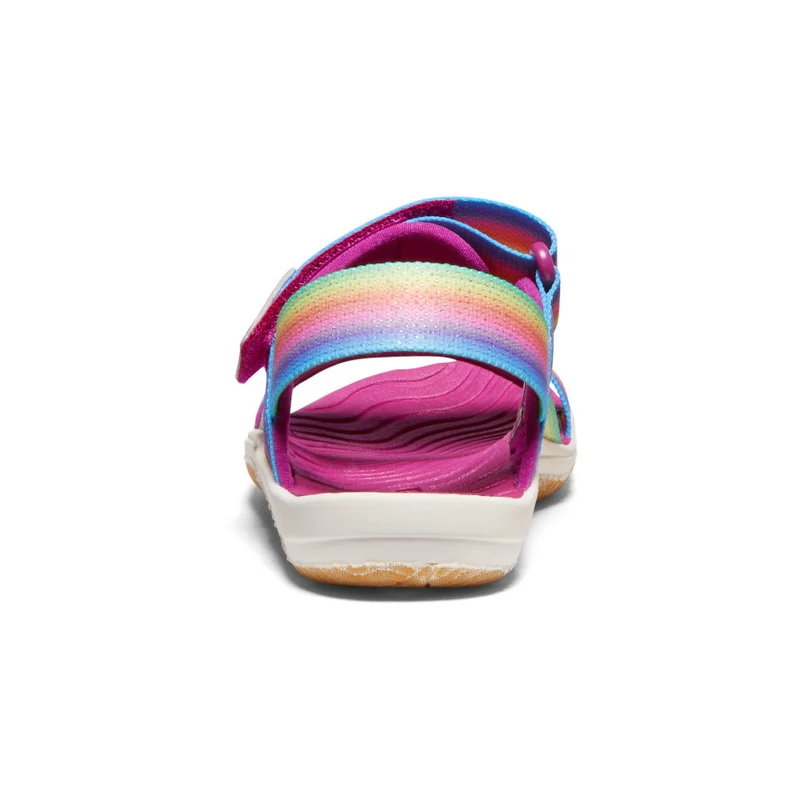 Elle Riemchensandale für jüngere Kinder | Rainbow/Festival Fuchsia