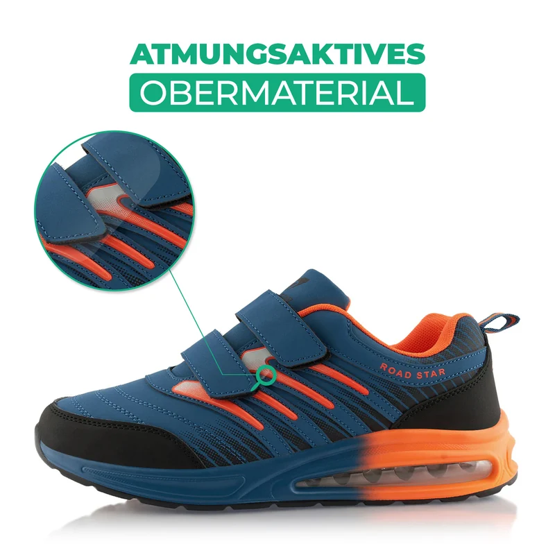 Sneaker Gedämpfte Sohle Sportschuhe Klettverschluss