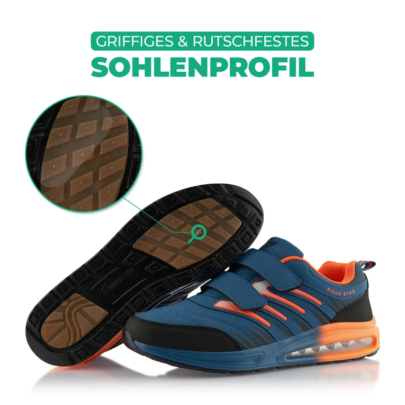 Sneaker Gedämpfte Sohle Sportschuhe Klettverschluss