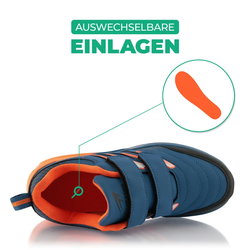 Sneaker Gedämpfte Sohle Sportschuhe Klettverschluss