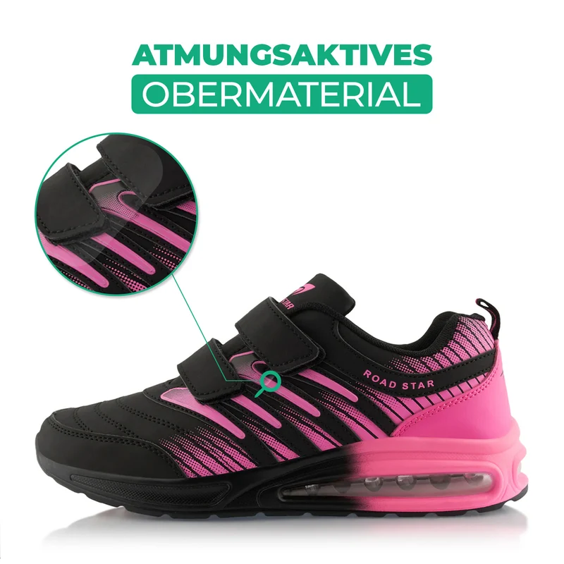 Sneaker Gedämpfte Sohle Sportschuhe Klettverschluss