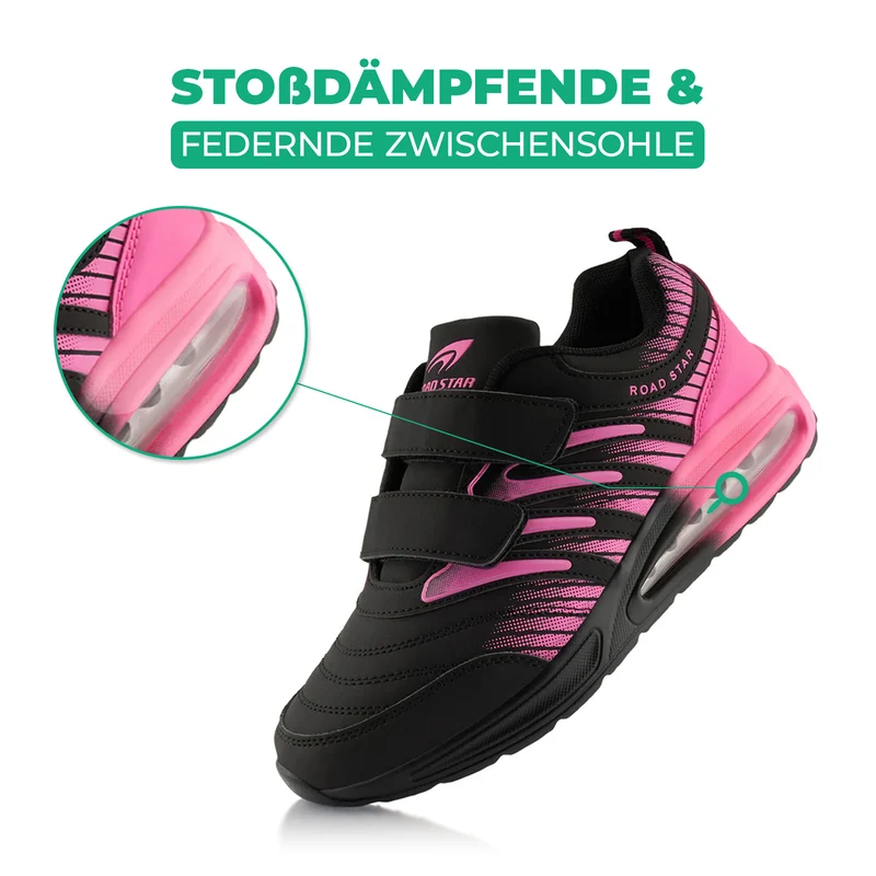Sneaker Gedämpfte Sohle Sportschuhe Klettverschluss