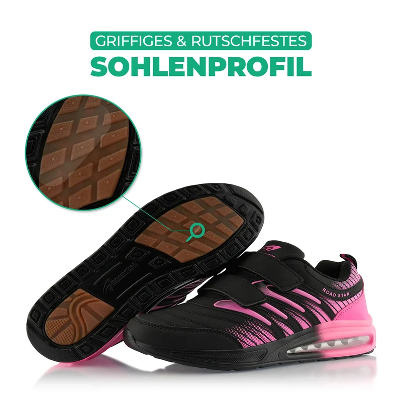 Sneaker Gedämpfte Sohle Sportschuhe Klettverschluss
