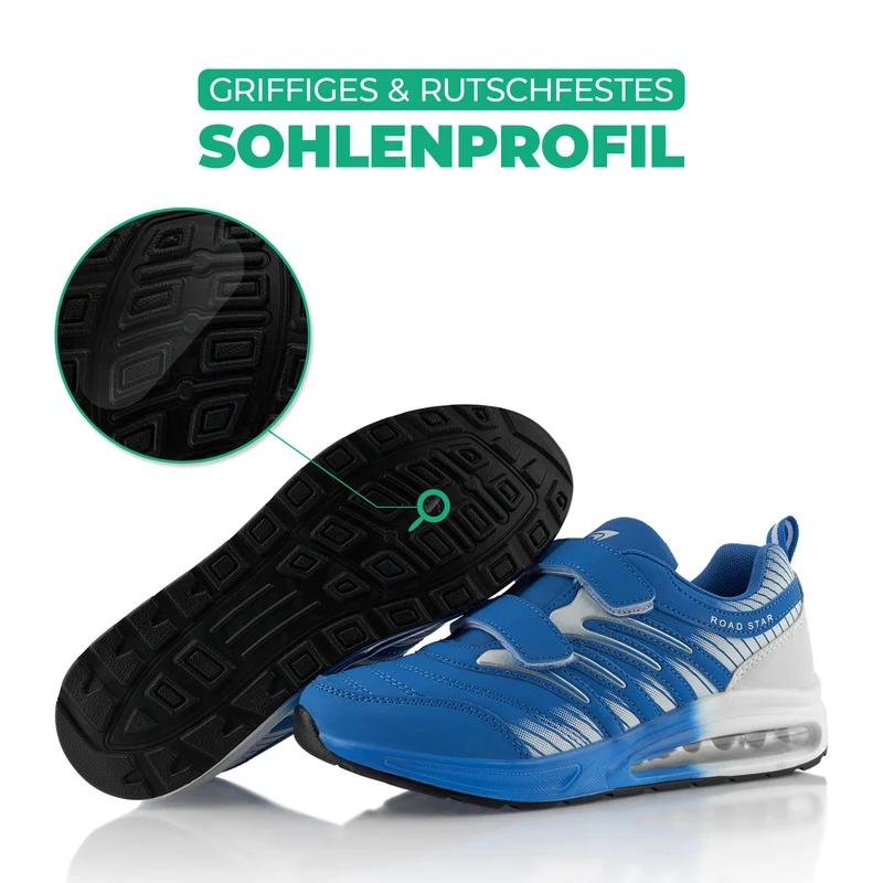 Sneaker Gedämpfte Sohle Sportschuhe Klettverschluss