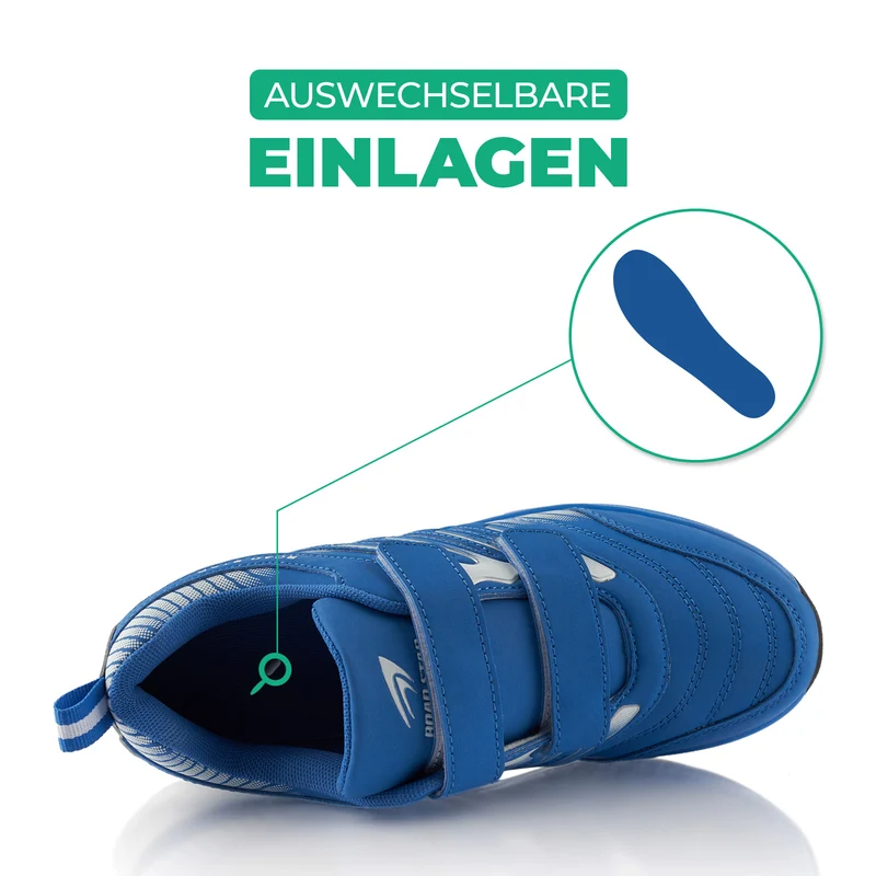 Sneaker Gedämpfte Sohle Sportschuhe Klettverschluss