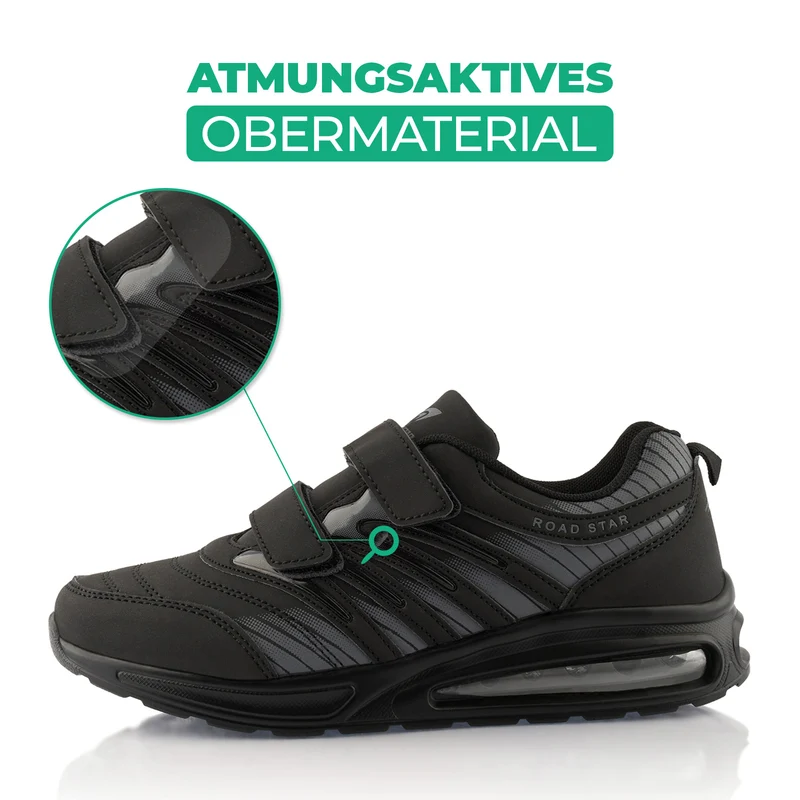 Sneaker Gedämpfte Sohle Sportschuhe Klettverschluss