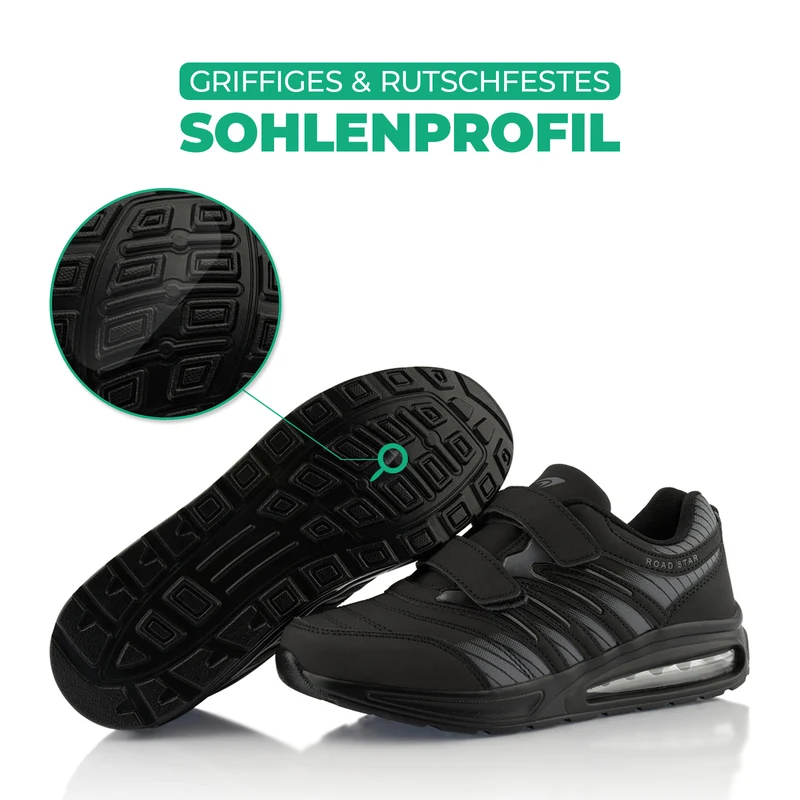 Sneaker Gedämpfte Sohle Sportschuhe Klettverschluss